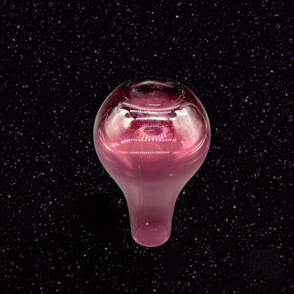 Studio Art Glass Vase Amethyst Purple Vintage Bud Vase 5”T 1”w - Picture 6 of 10